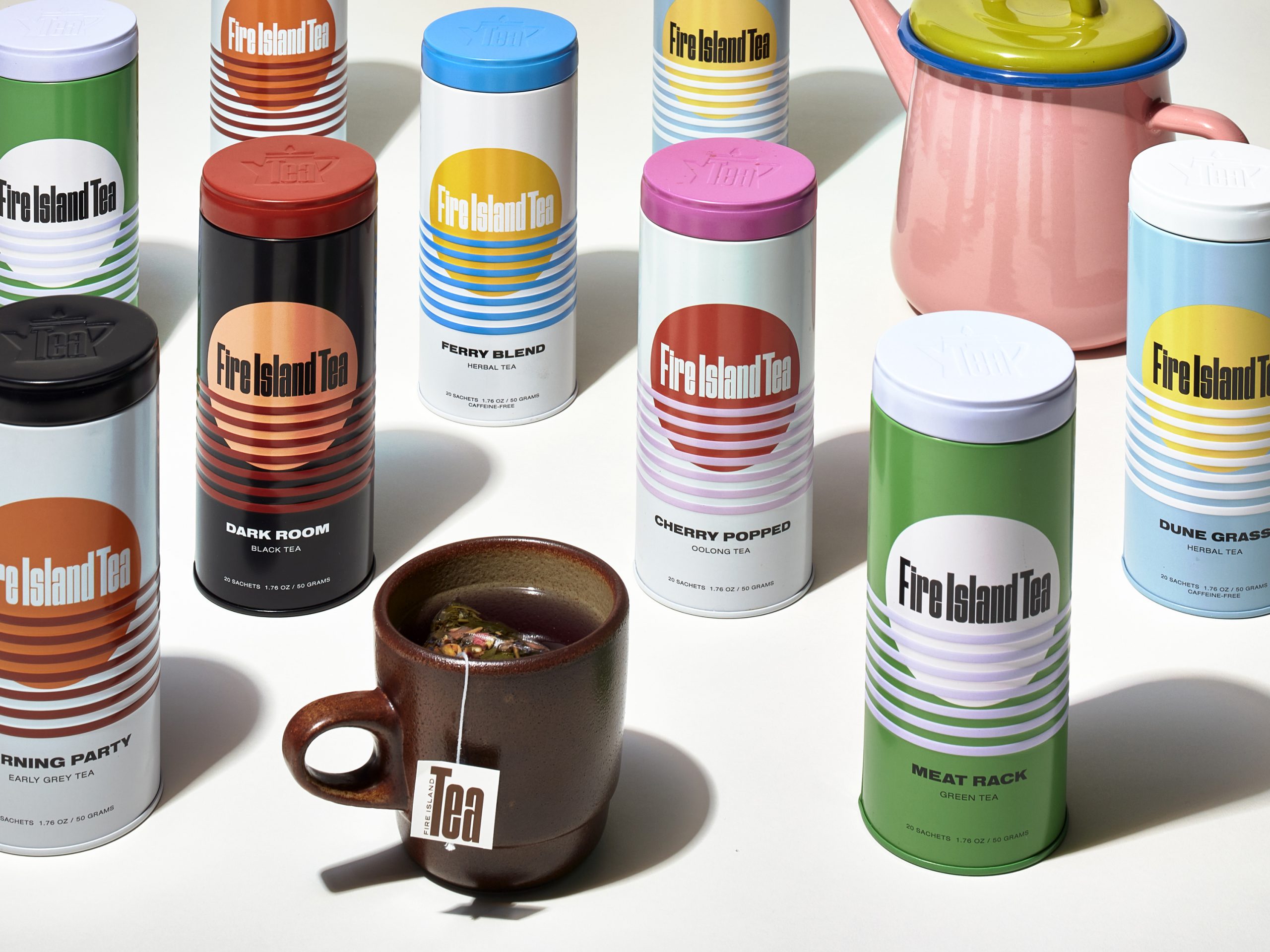 From Magazine to Tea Line, Fire Island Tea is a Tribute to its Mid-Century Roots and LGBTQ+ Spirit 