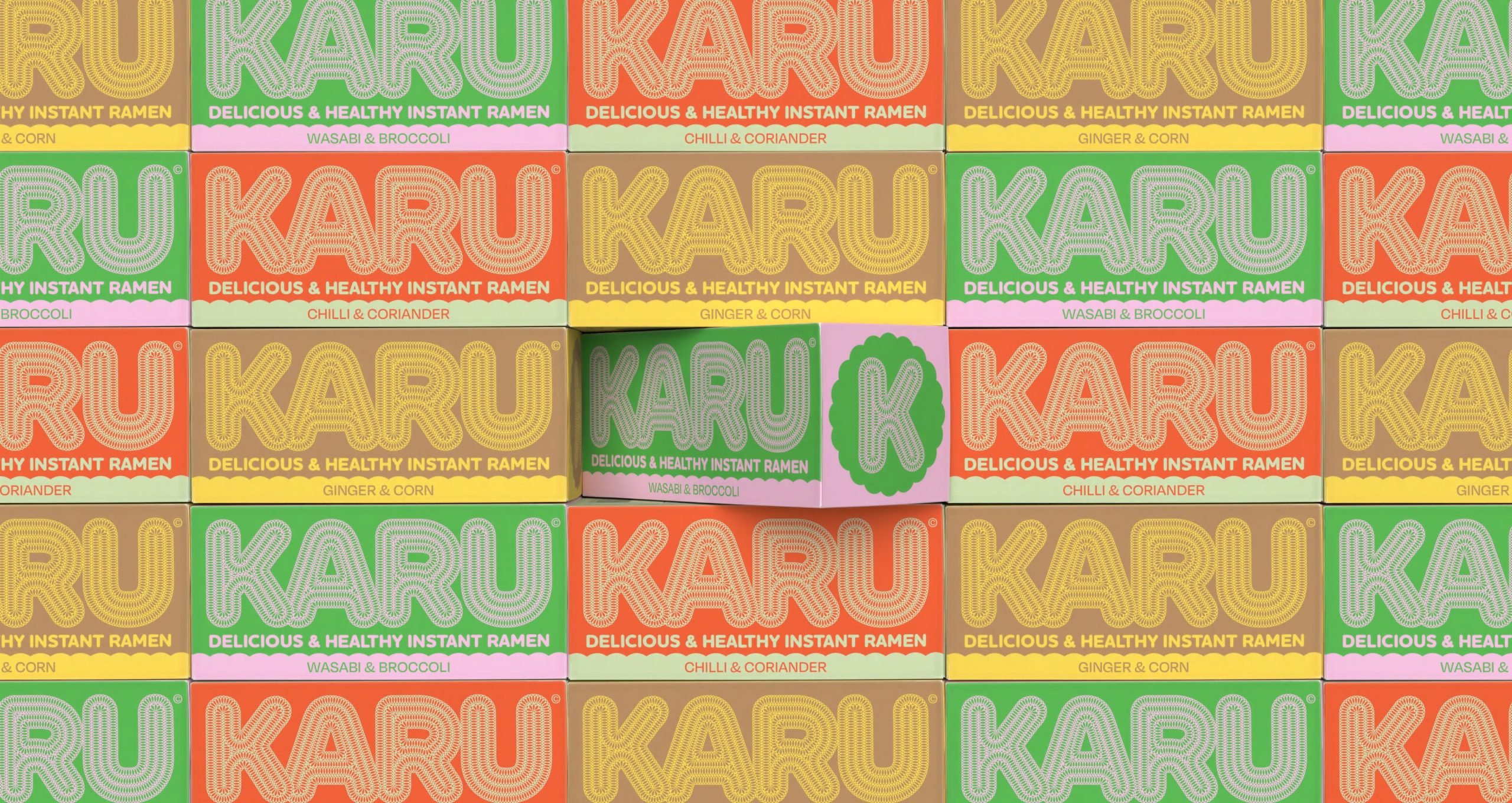 Karu Reimagines Ramen Packaging With Noodle-y Appeal