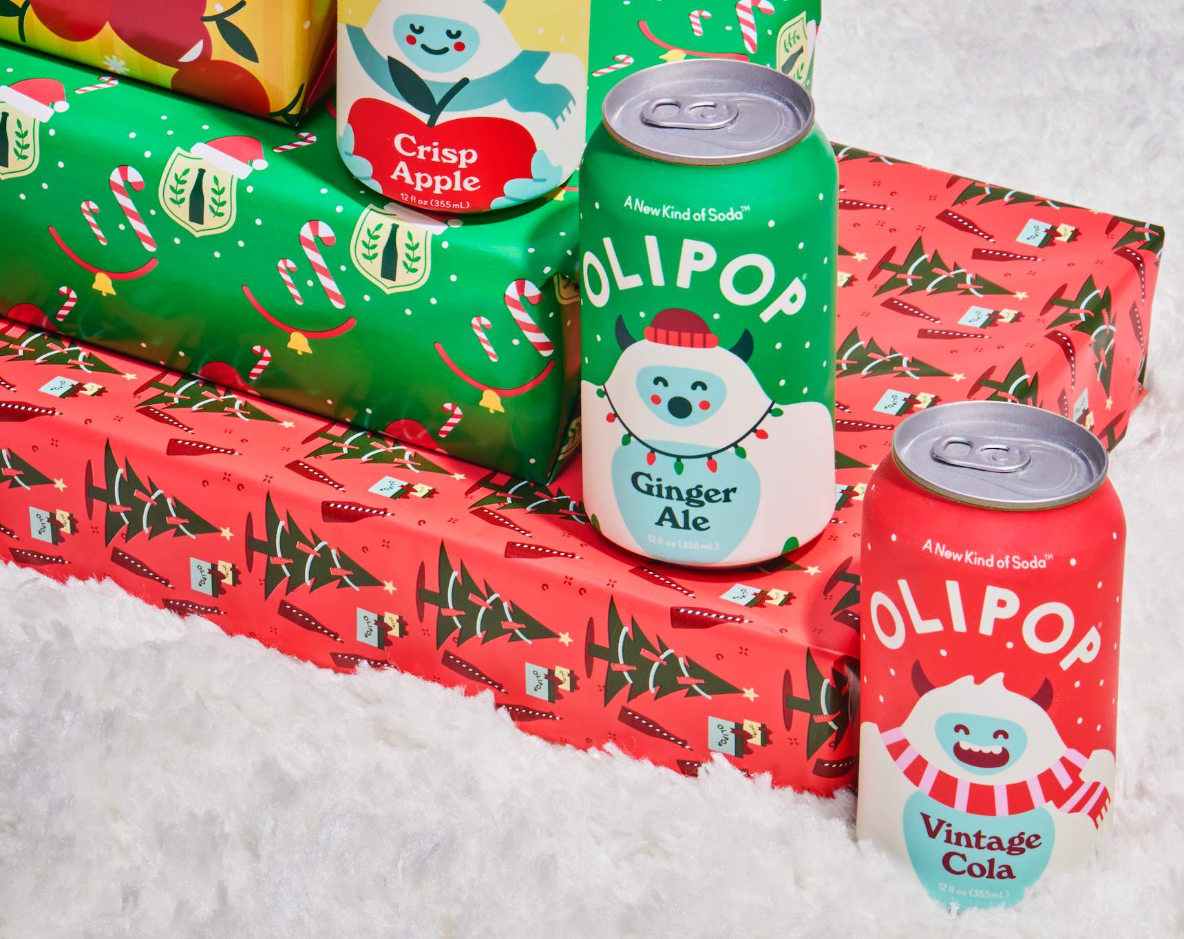 ‘Tis The Soda-Smelling Season With Olipop’s Scented Gift Wrap
