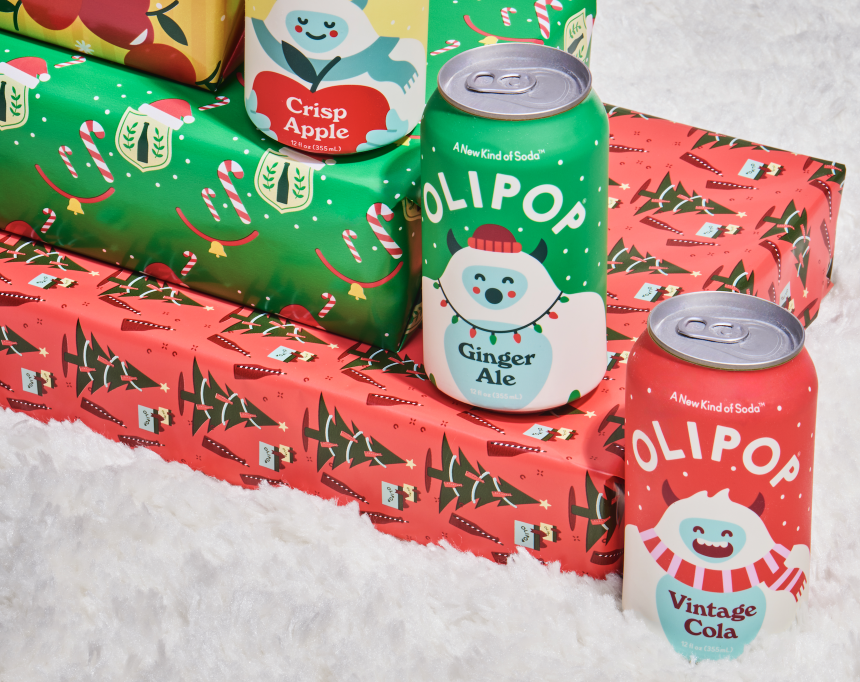 ‘Tis The Soda-Smelling Season With Olipop’s Scented Gift Wrap