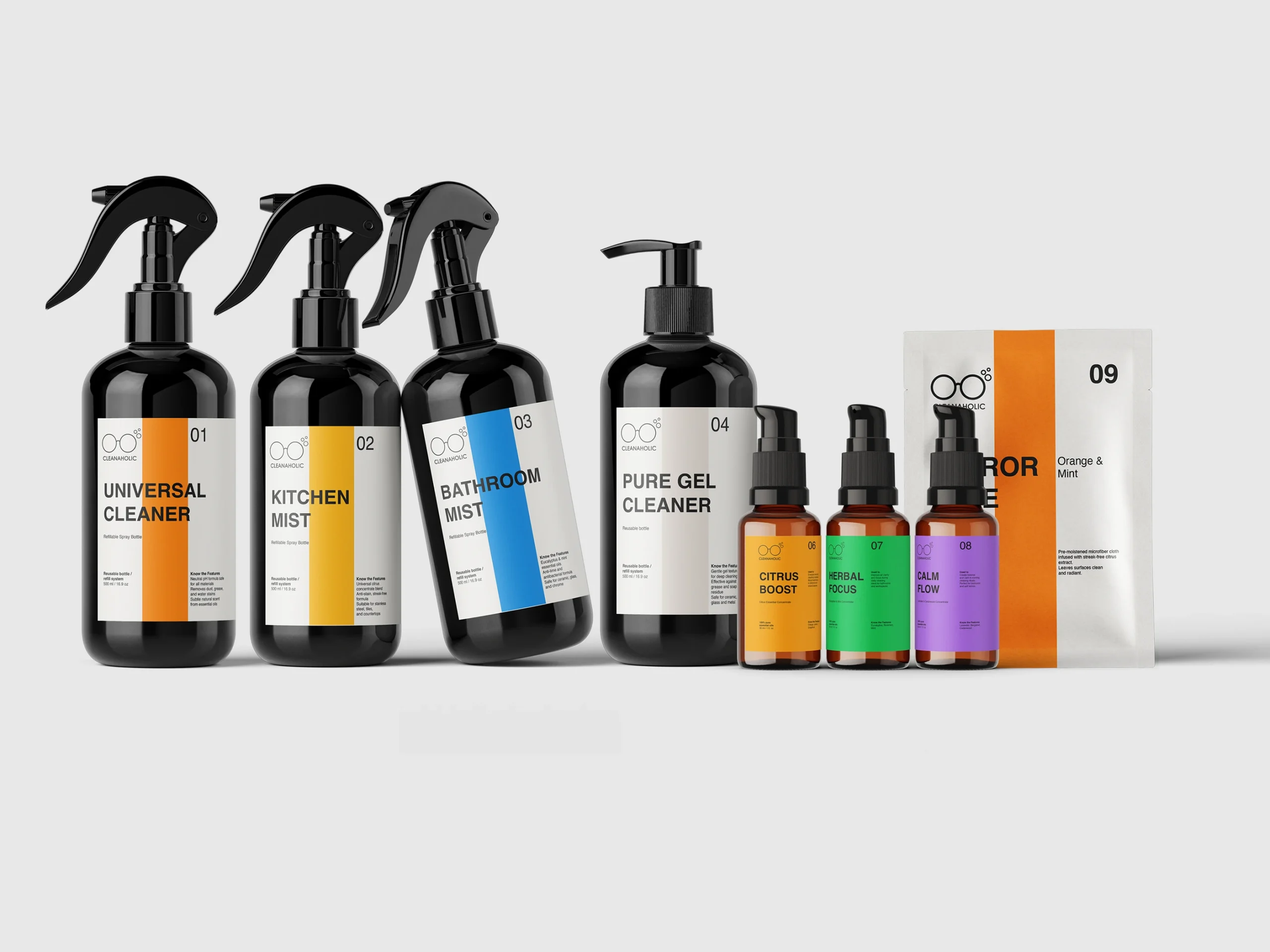 Cleanaholic Bottles Up a Highly Organized Design System